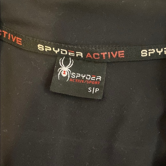 Spyder Black Ski Jacket Sleek Minimalist Design - Picture 2 of 6